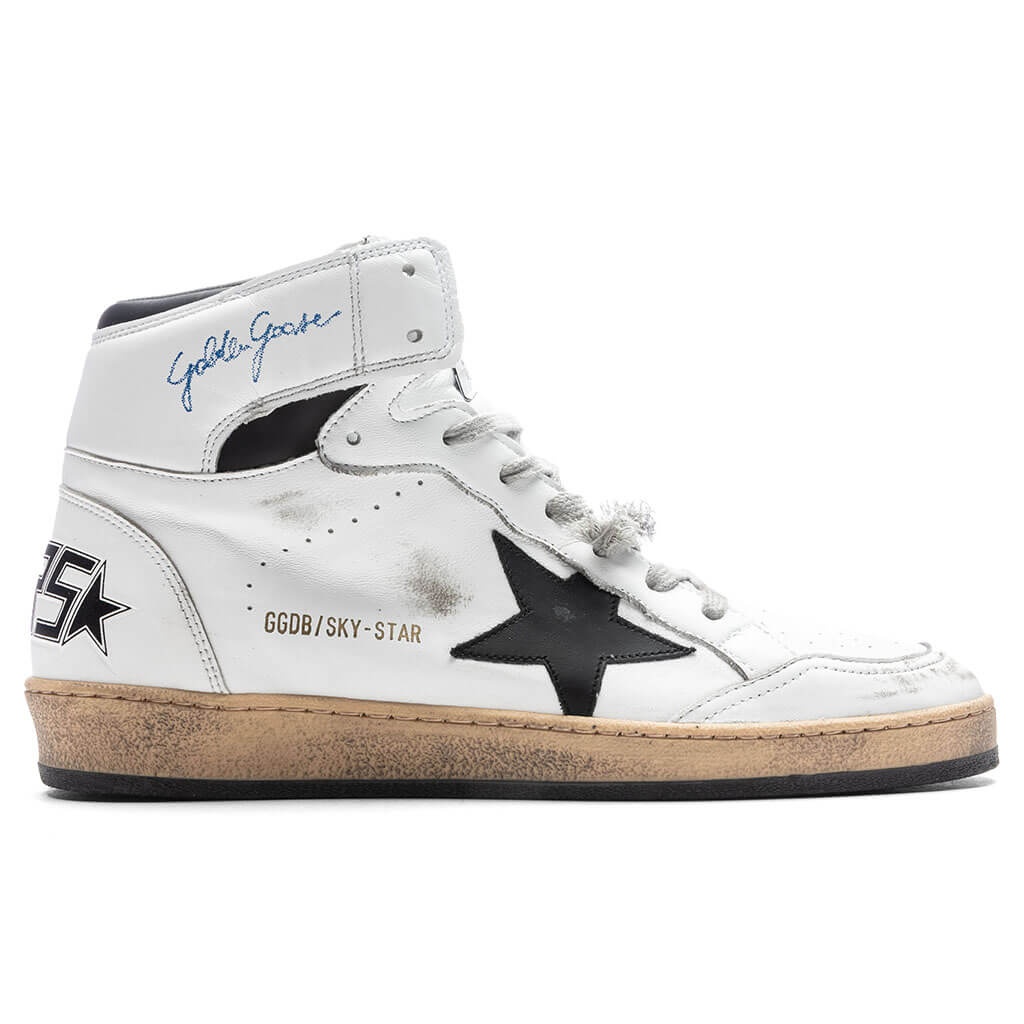 SKY STAR NAPPA SNEAKERS - WHITE/BLACK - 1