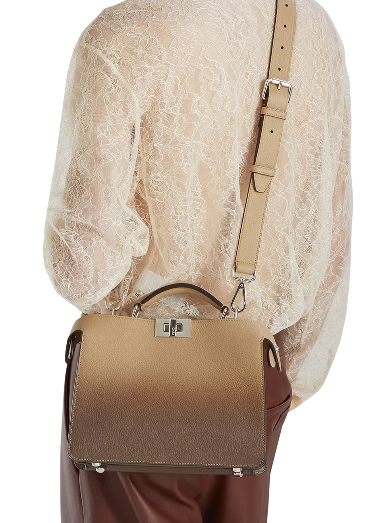 PEEKABOO ISEEU SMALL LEATHER BAG - 3