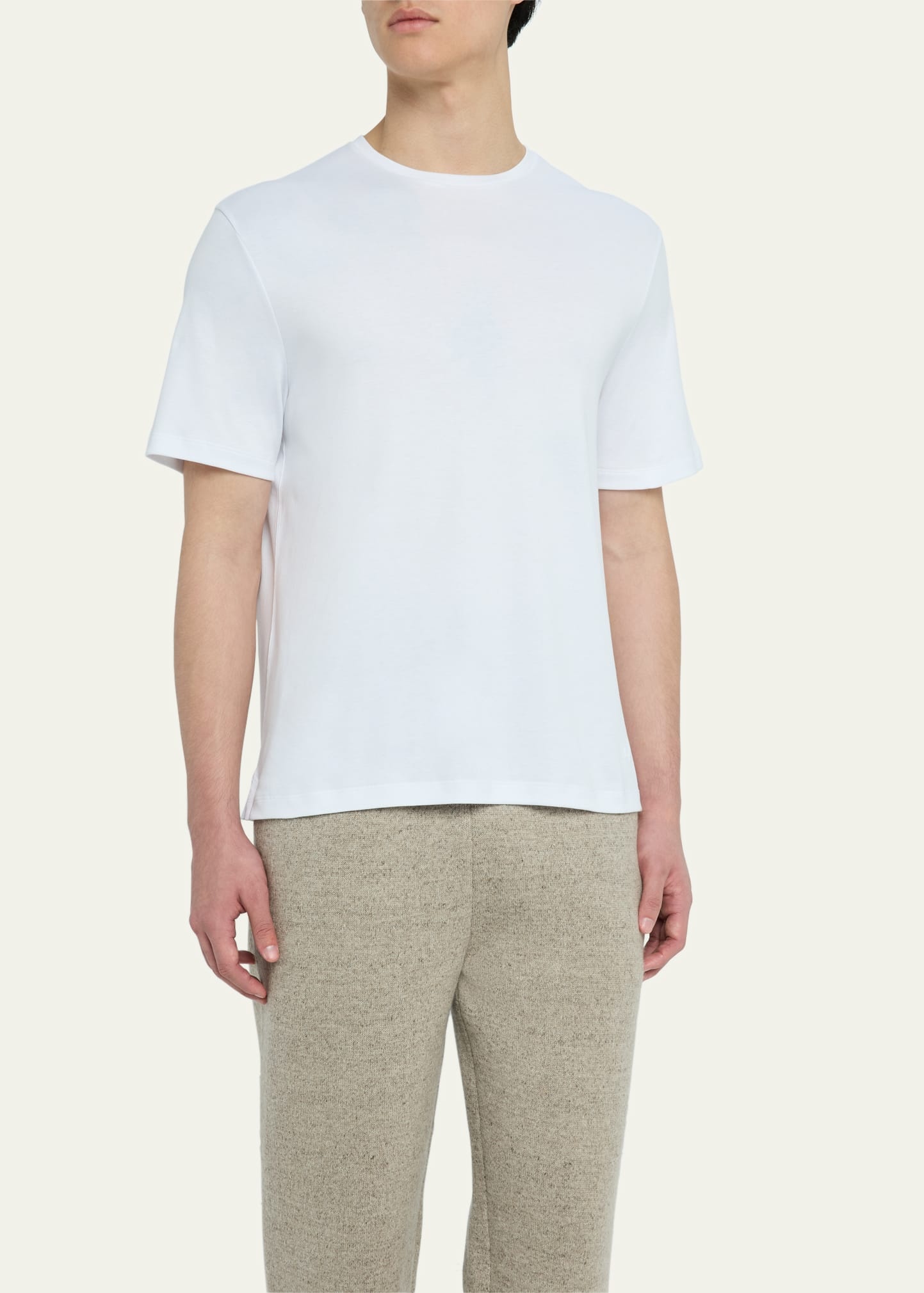 Men's Tremezzo Sea Island Cotton Crewneck T-Shirt - 4