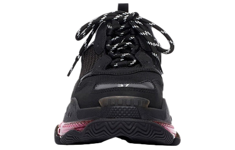 (WMNS) Balenciaga Triple S 'Clear Sole - Black Pink Neon' 544351W2FR11053 - 3