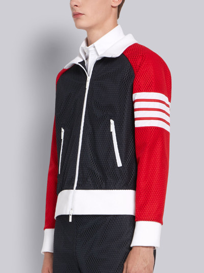 Thom Browne RWB Heavy Athletic Mesh Zip-Up Hoodie outlook