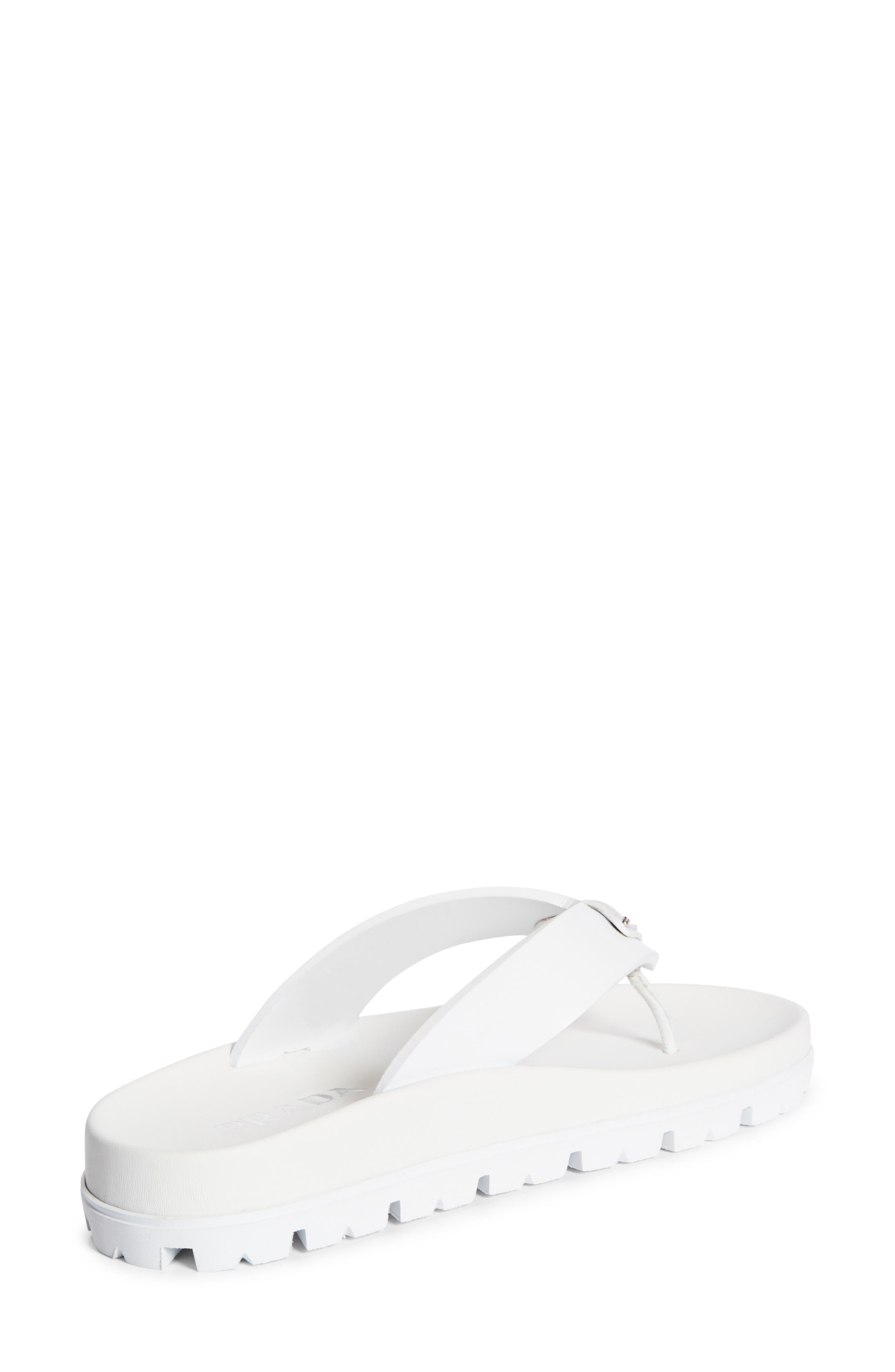 Prada Lug Sole Flip Flop in Bianco at Nordstrom - 2