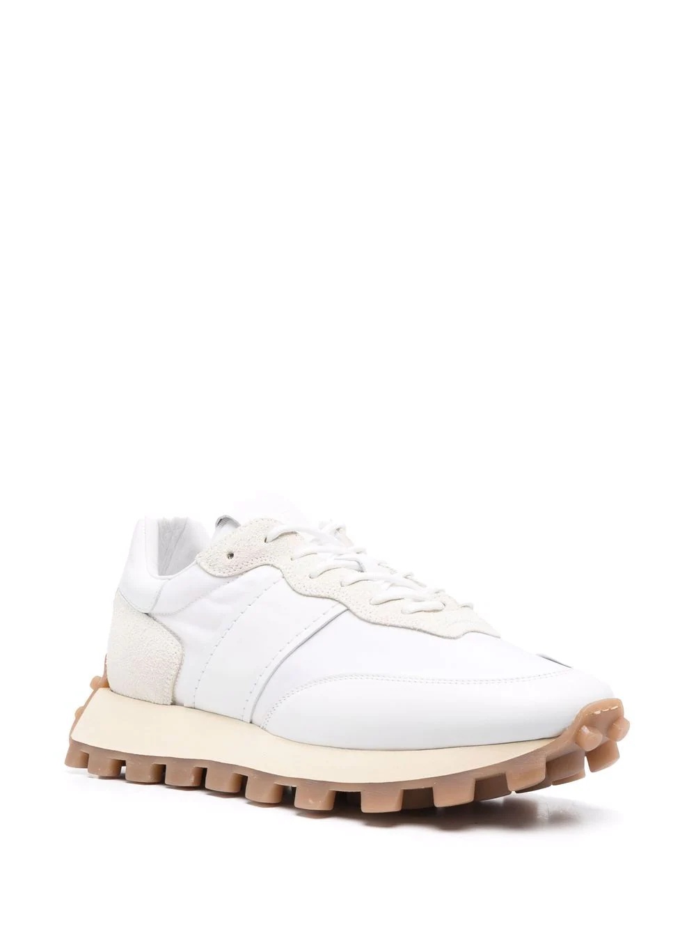 panelled low-top sneakers - 2