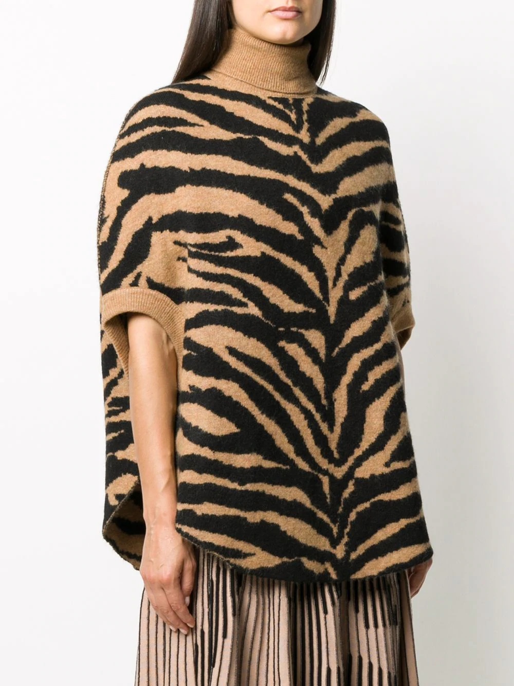 tiger knit oversized jumper - 3