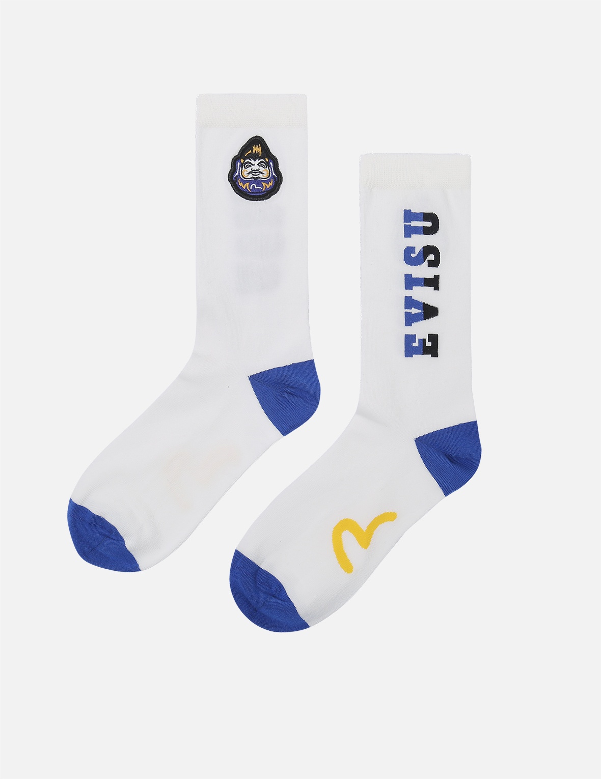 POMPADOUR DARUMA EMBROIDERED LONG SOCKS - 2