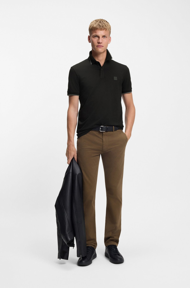 BOSS SLIM-FIT POLO SHIRT IN STRETCH-COTTON PIQUÉ outlook