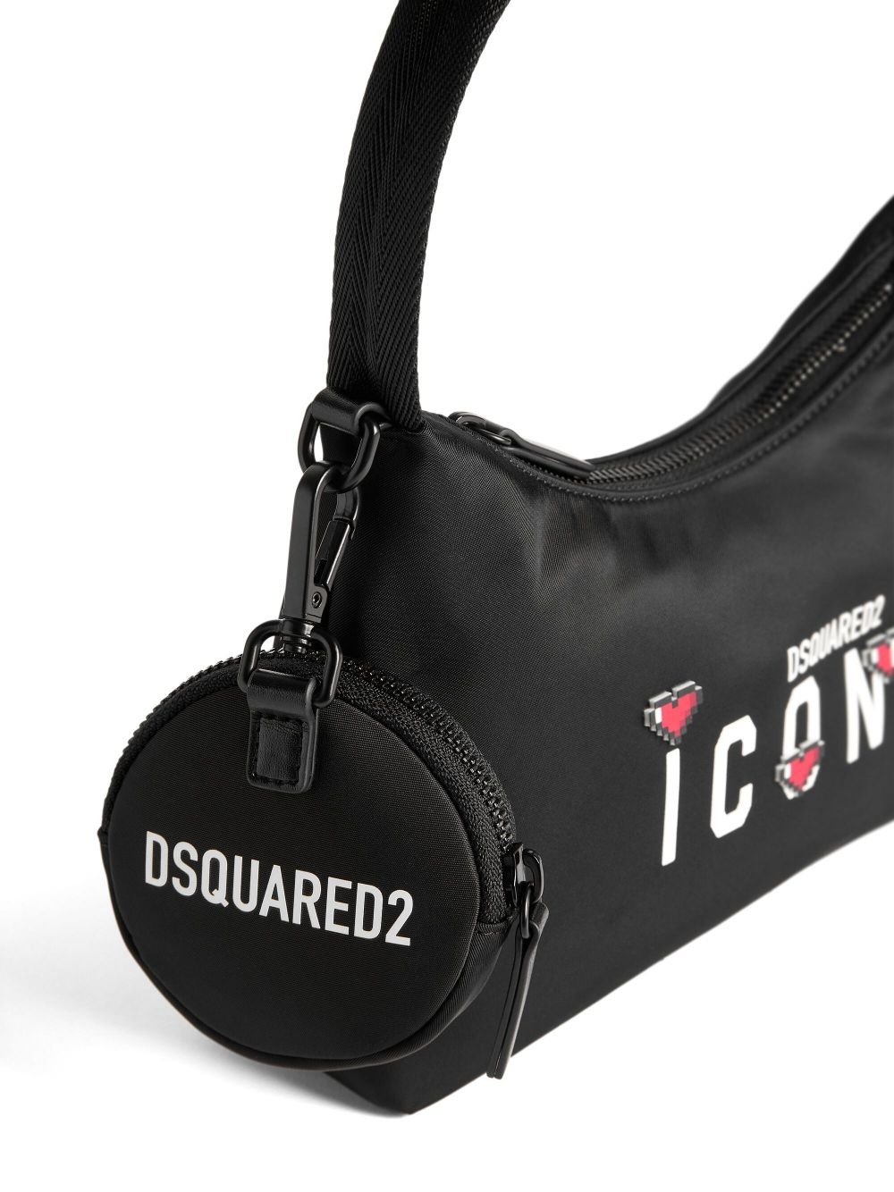 Icon-print heart-motif tote bag - 4