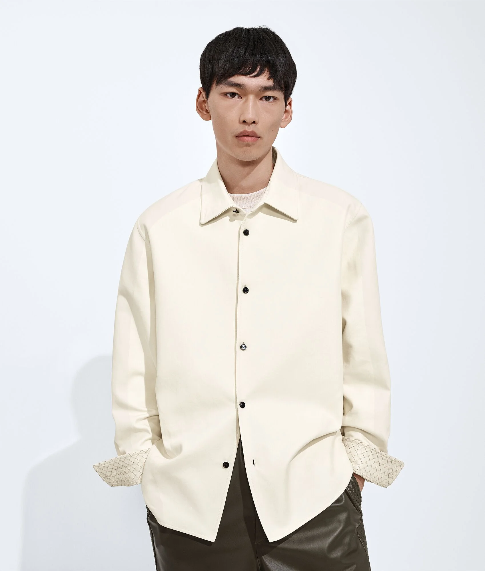 Cotton Gabardine Overshirt - 1