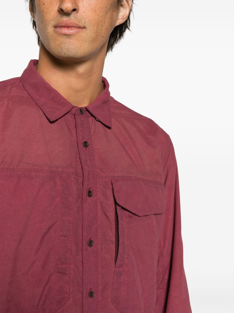 spread-collar button-up shirt 5