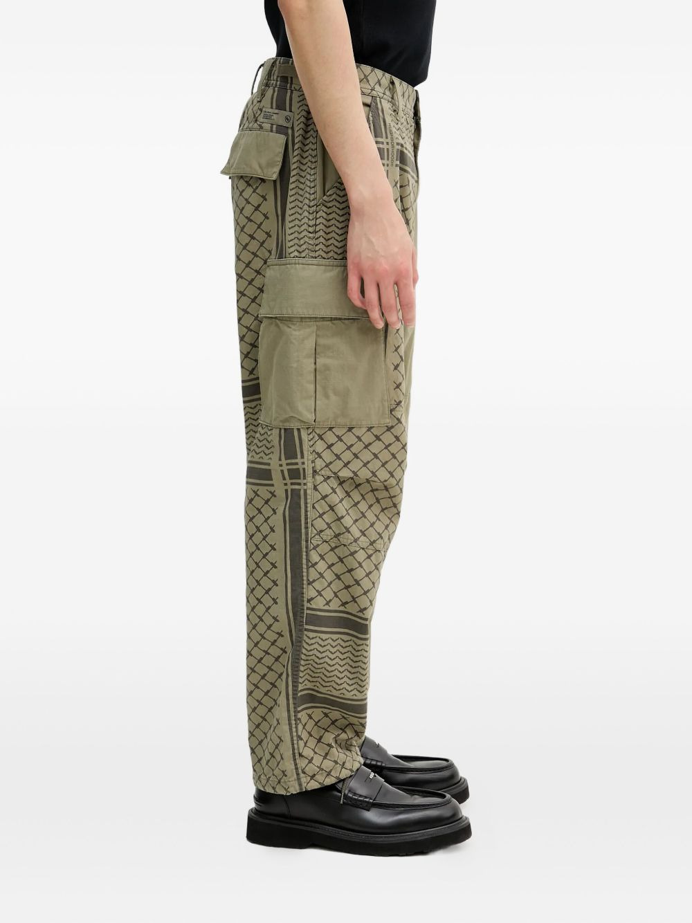 patterned cargo pants - 3