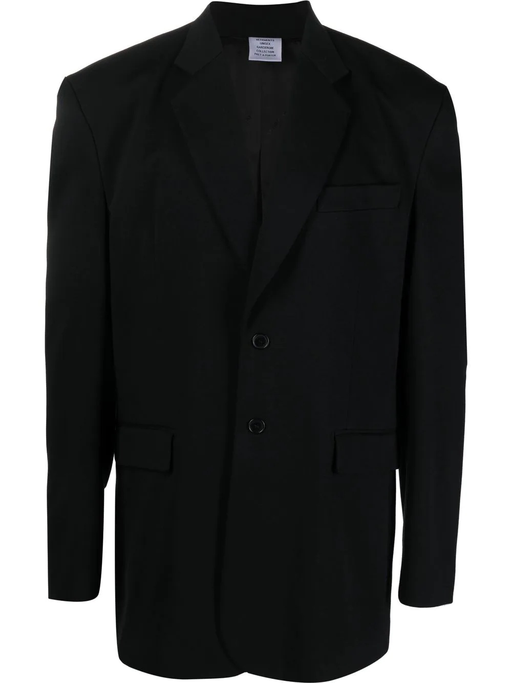 oversize single-breasted blazer - 1