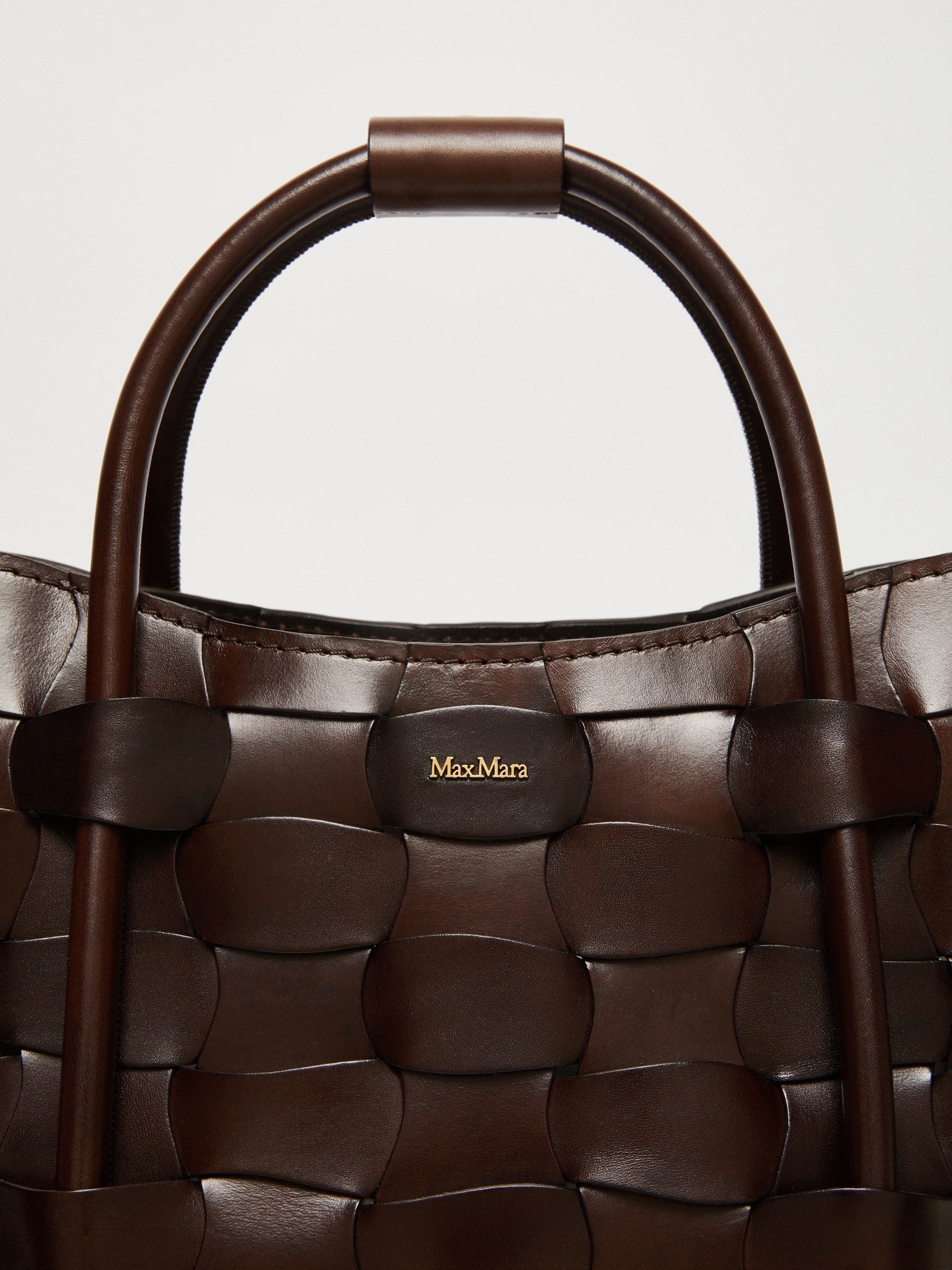 MARINEWEAVING Woven leather small Marine bag - 4