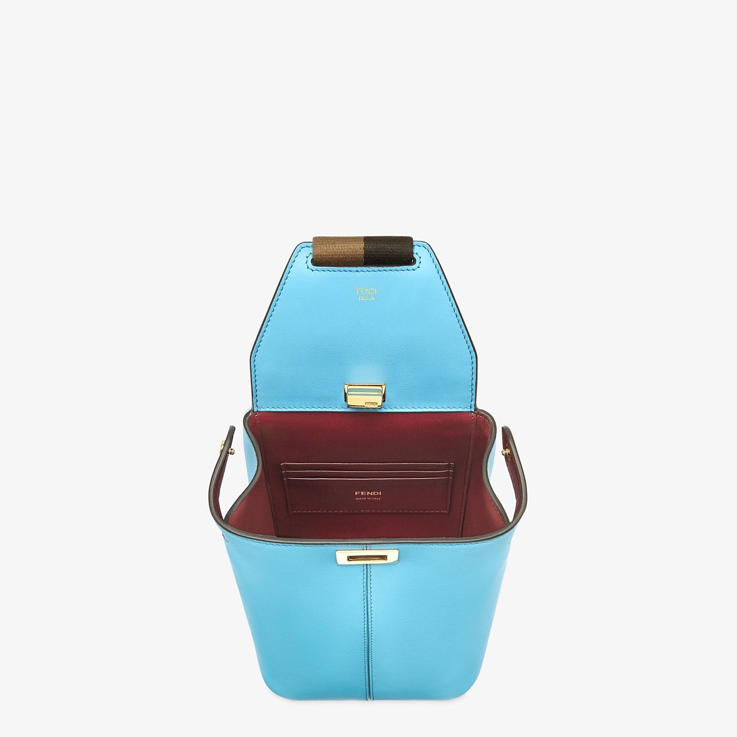 Light blue leather mini-bag - 5