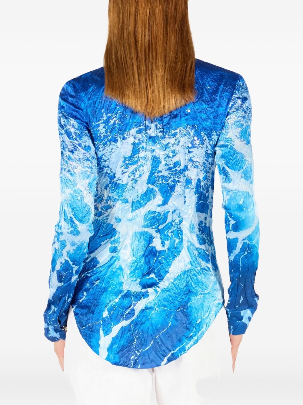Ocean-print shirt - 4