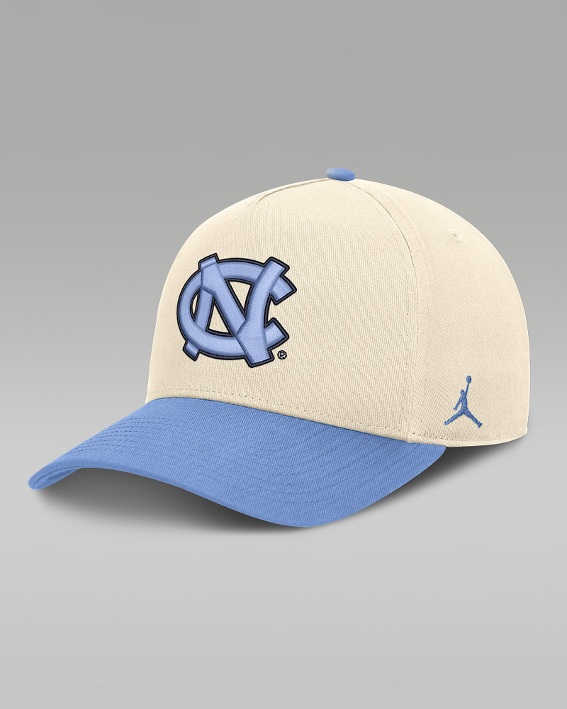 North Carolina Campus Prep Rise Men's Jordan Brand College A-Frame Adjustable Hat 1