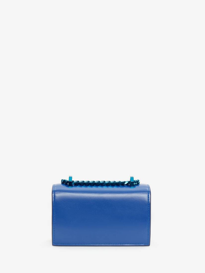 Women's Mini Jewelled Satchel in Royal Blue 3