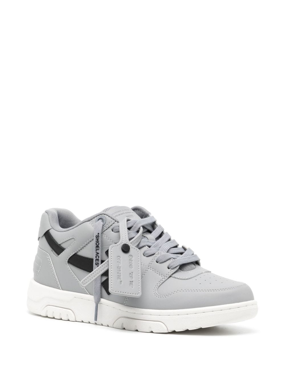 Out Of Office panelled leather sneakers - 2