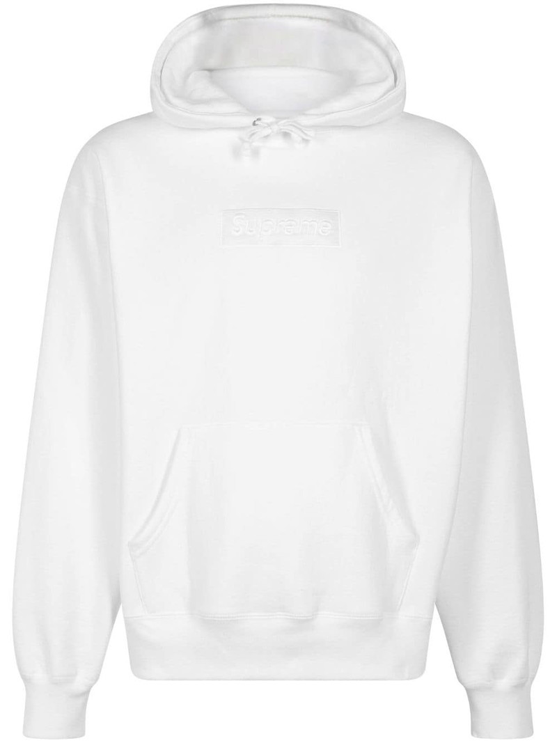 Box Logo "FW 23 - White" hoodie 1