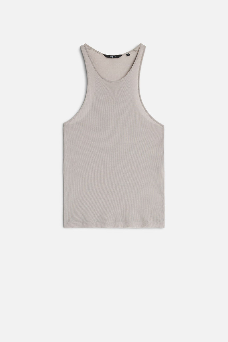 Racer Front Tank in Plum 1