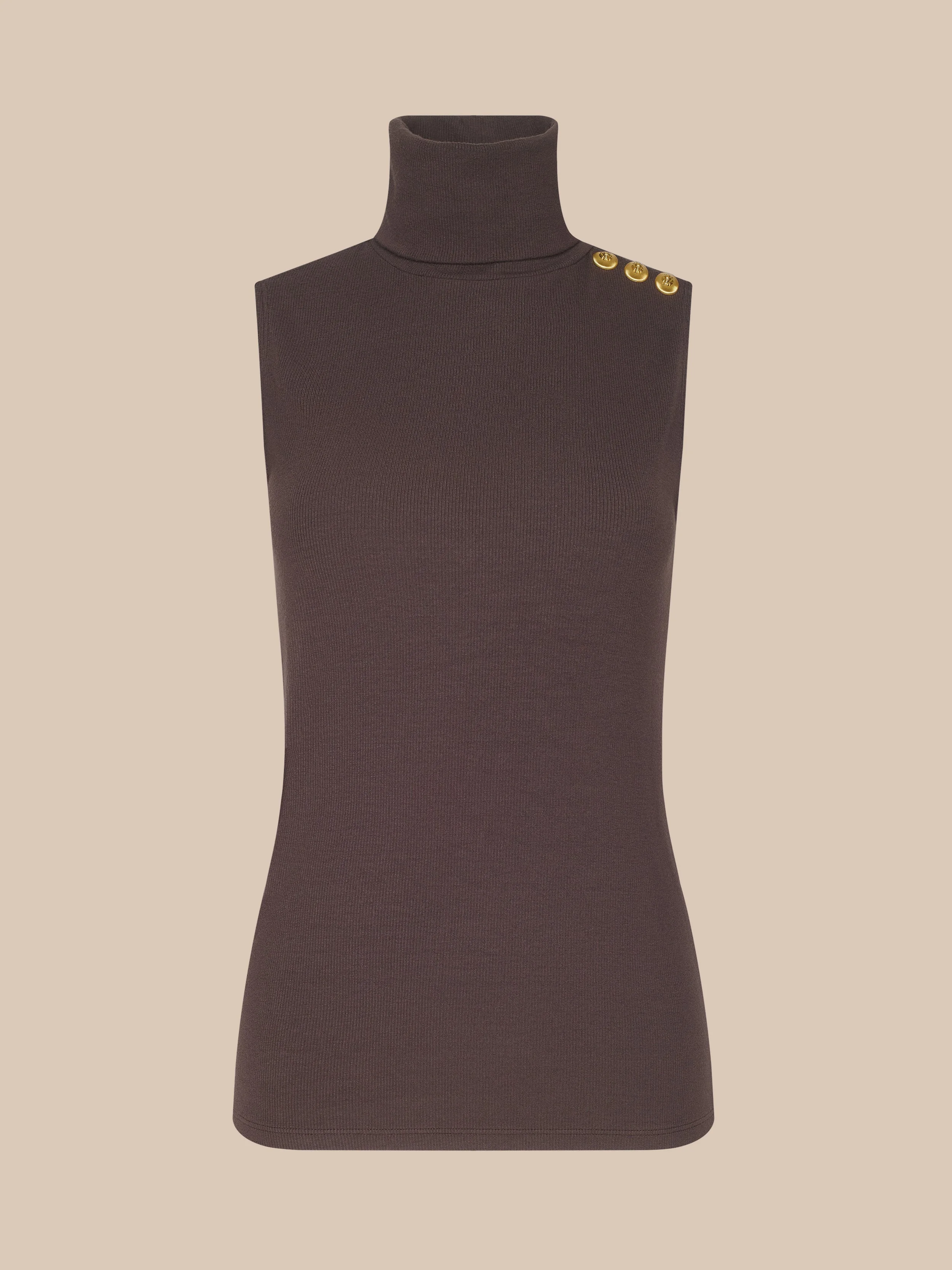 Ceci Sleeveless Turtleneck - 1