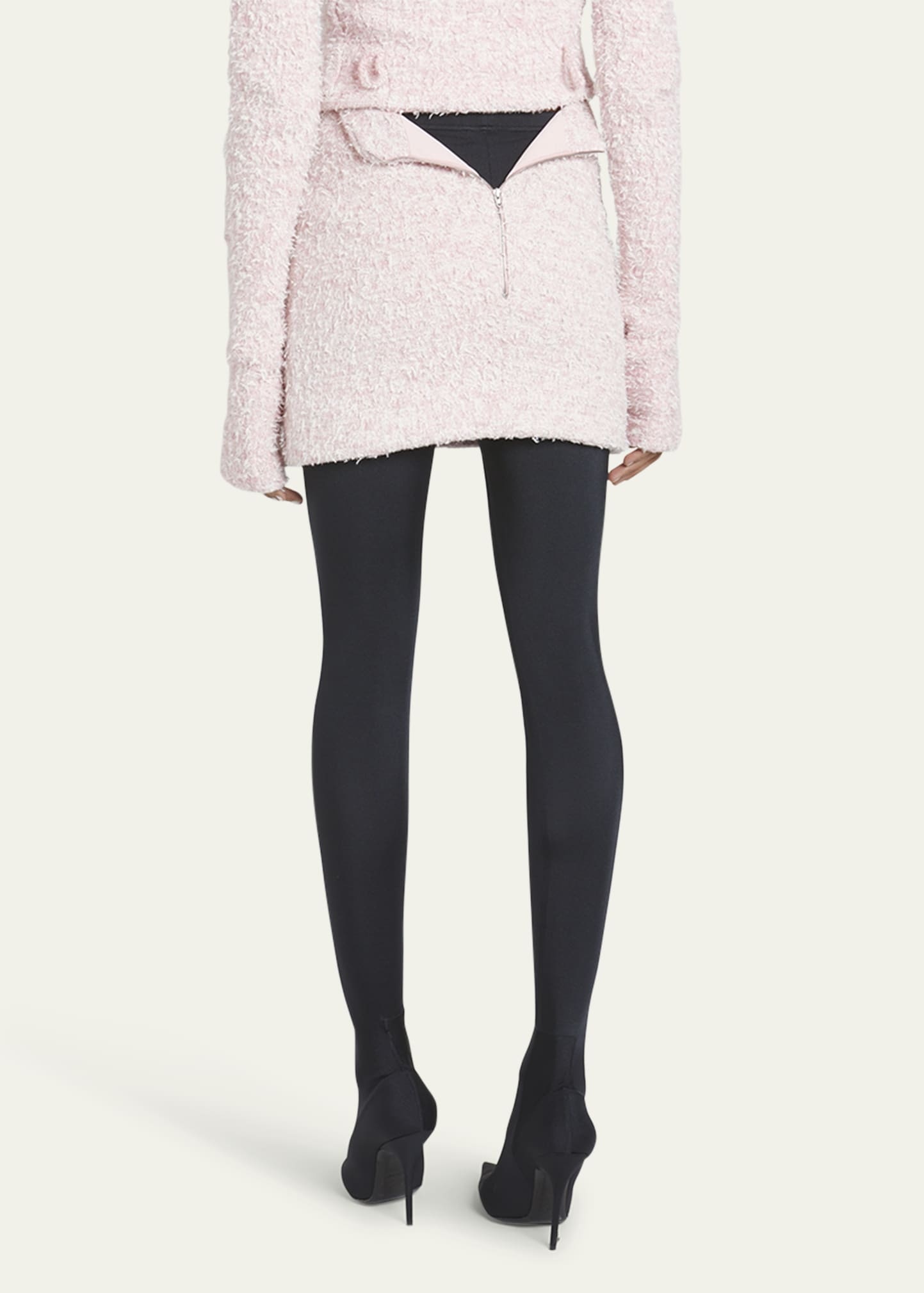 Tweed Mini Skirt - 3
