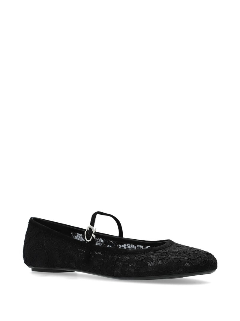 Gianvito Rossi leather ballerina shoes outlook
