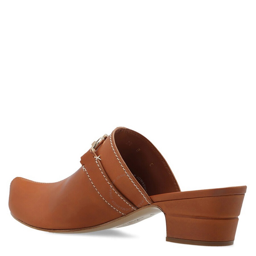 Salvatore Ferragamo Ladies Gancini Leather Mules - 2