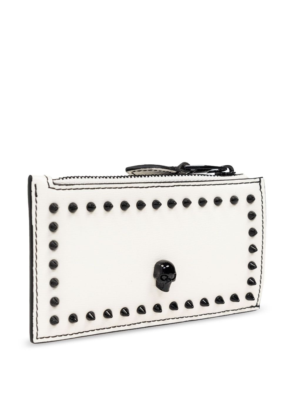 skull and studs leather wallet - 3