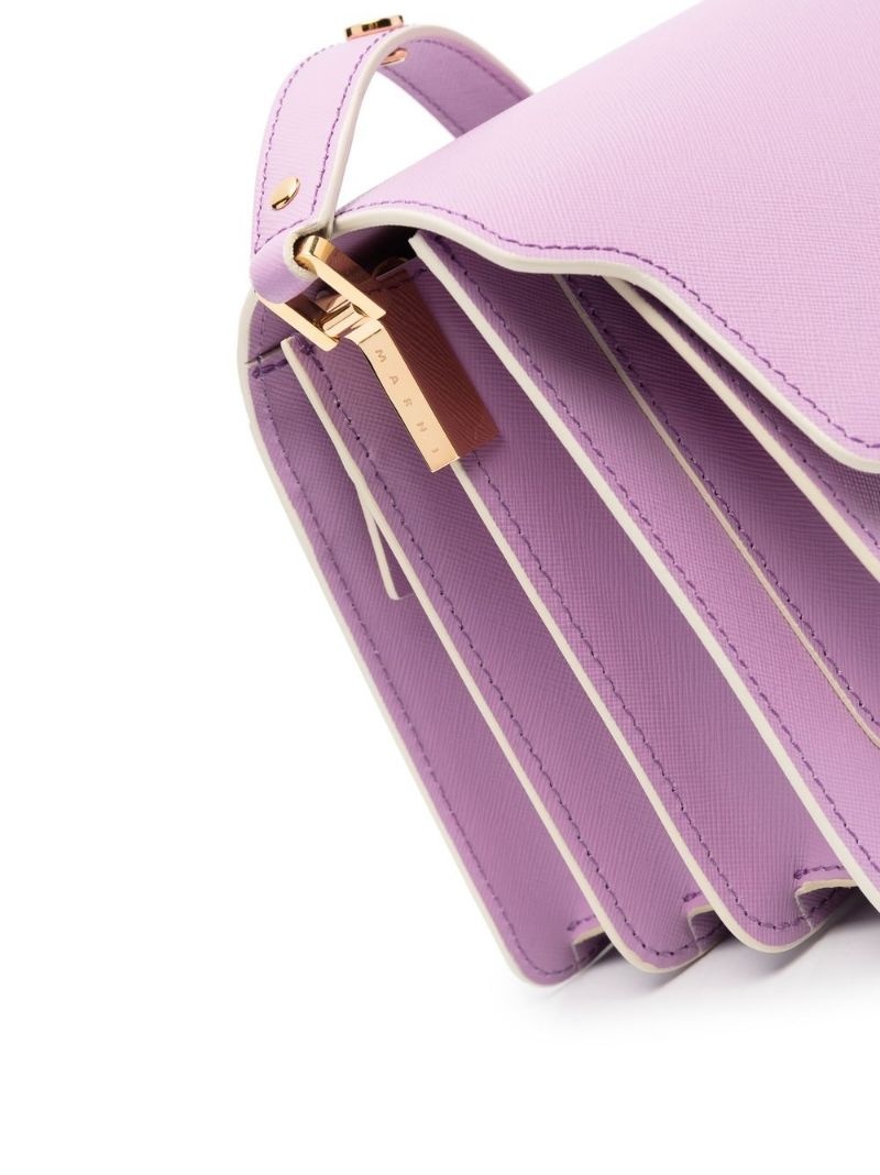 Trunk leather shoulder bag - 4