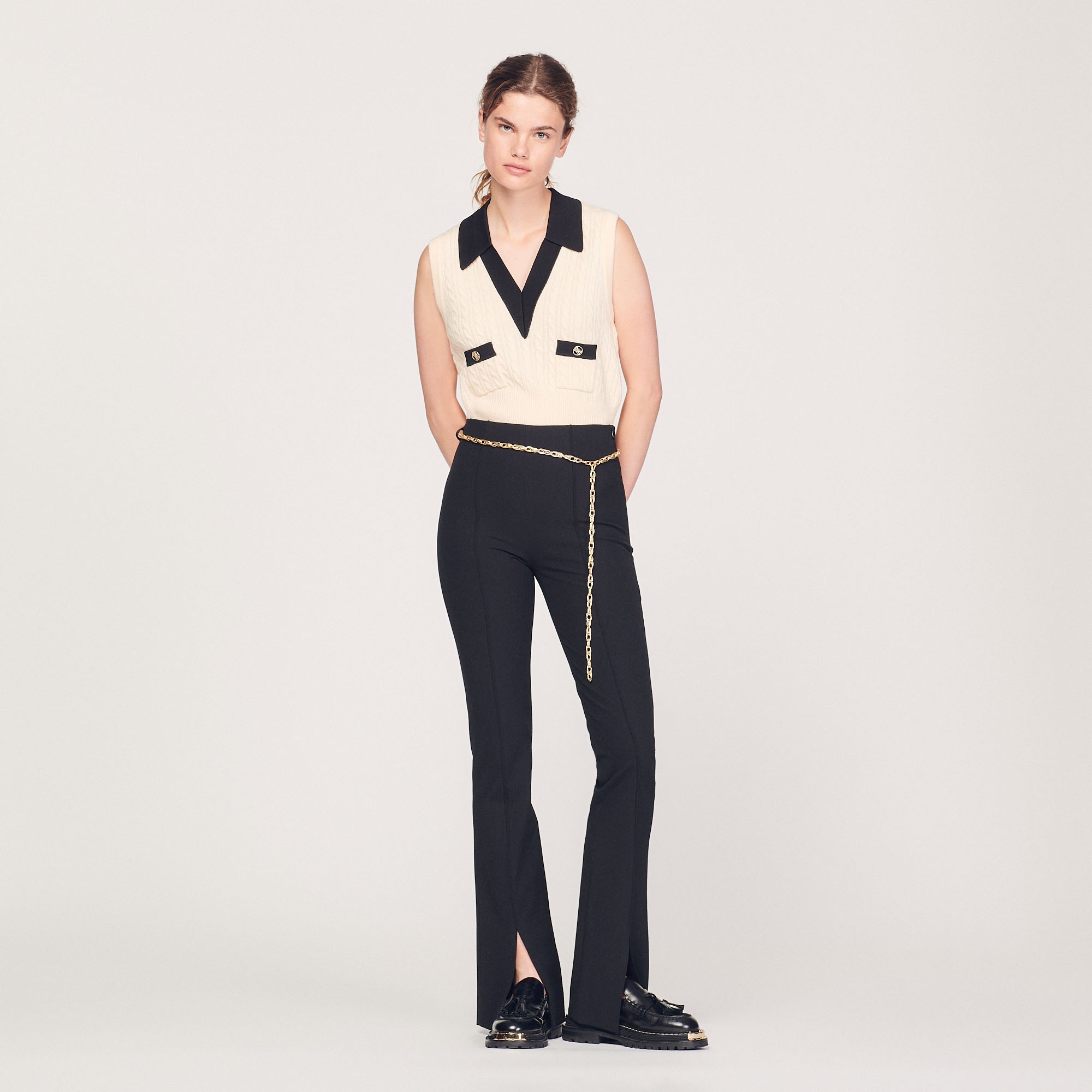 Slit-hem pants - 2