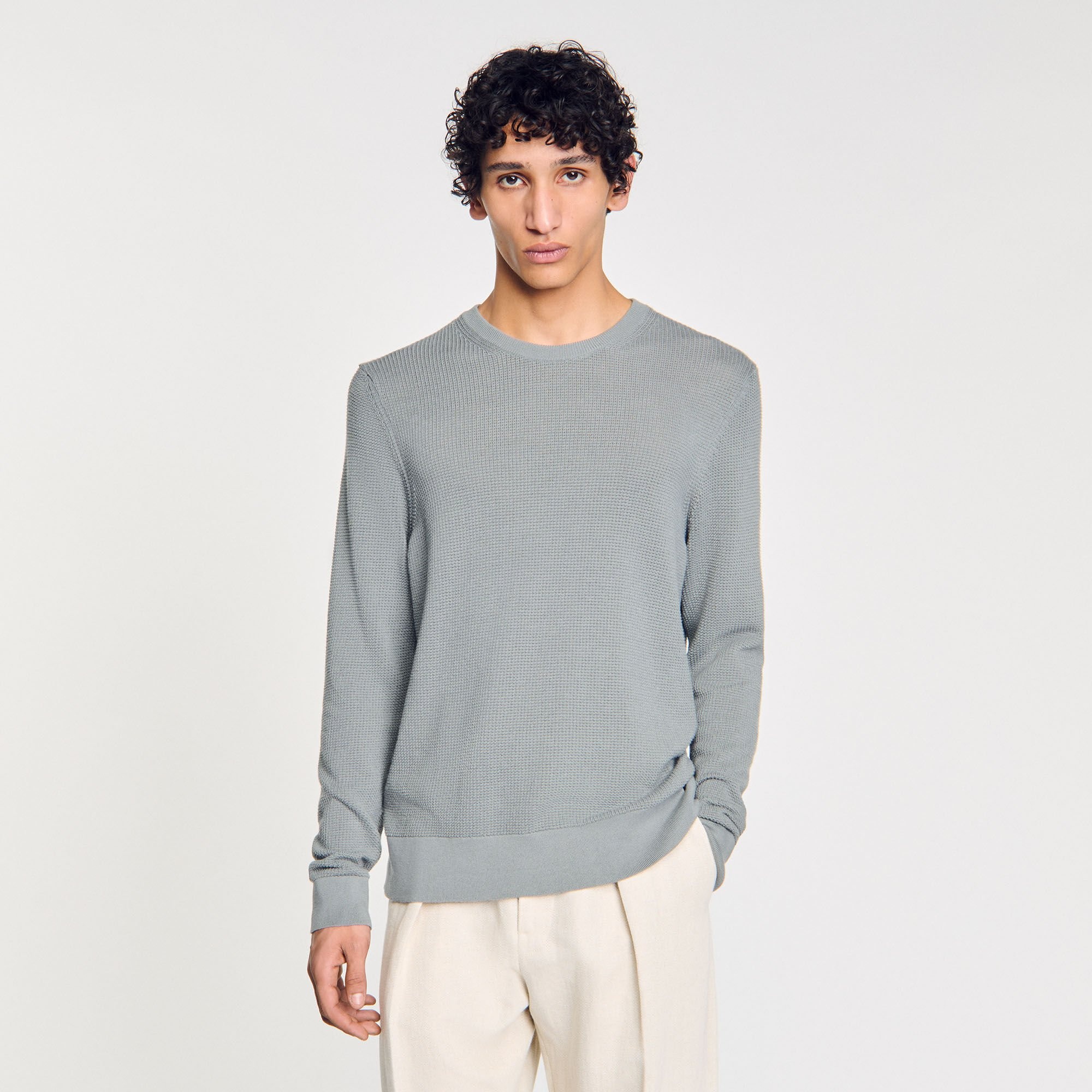 TEXTURED KNIT SWEATER - 4