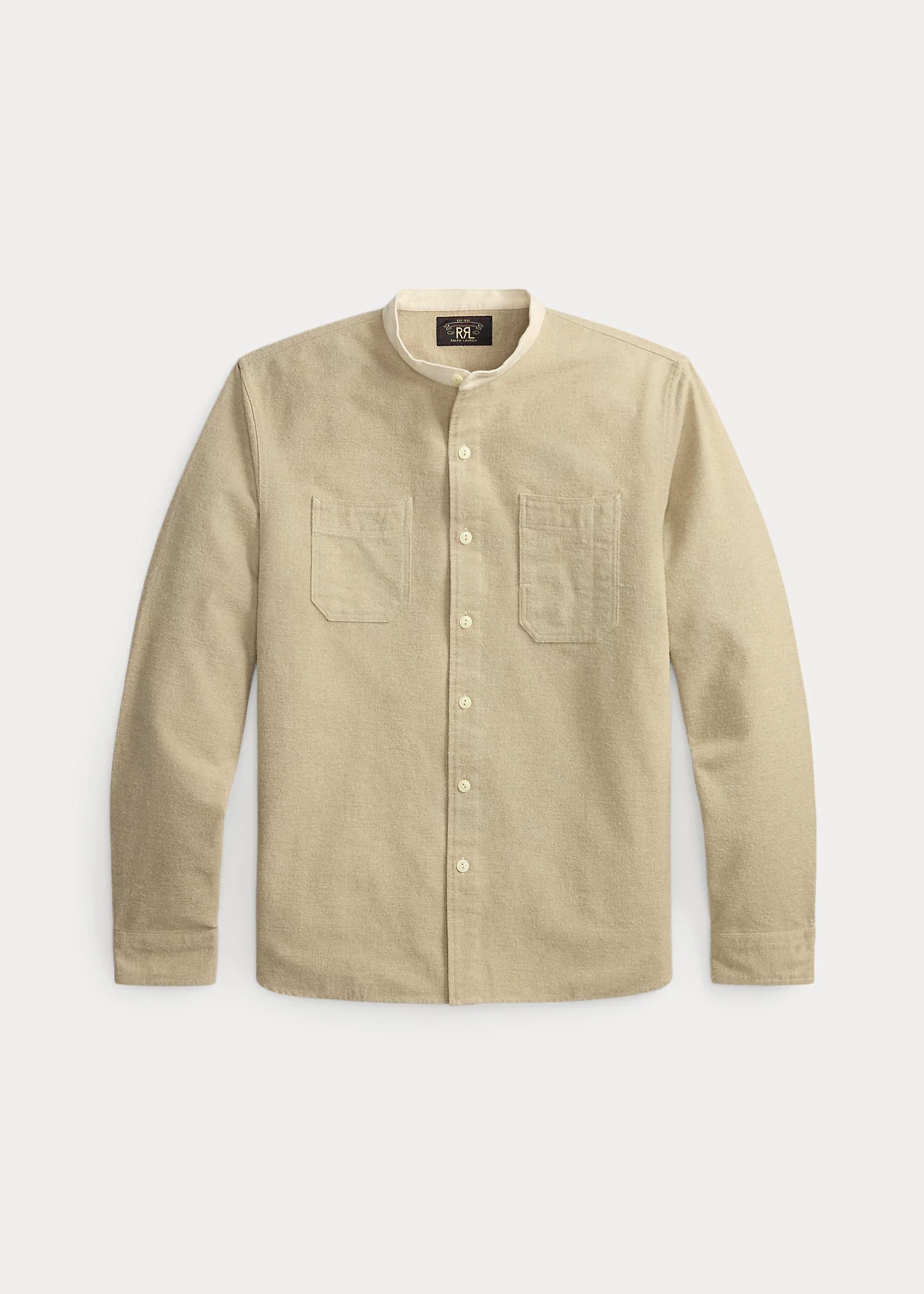 Mélange Band-Collar Workshirt - 1