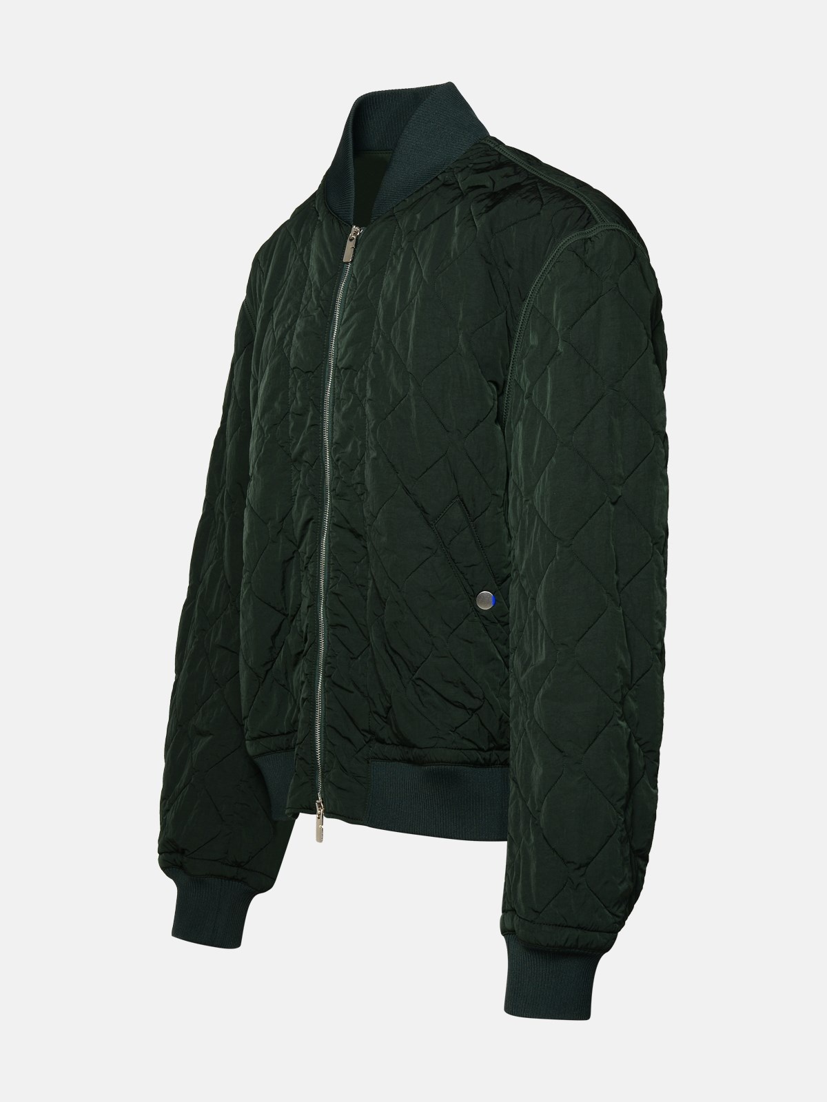 BOMBER JACKET IN GREEN NYLON - 2