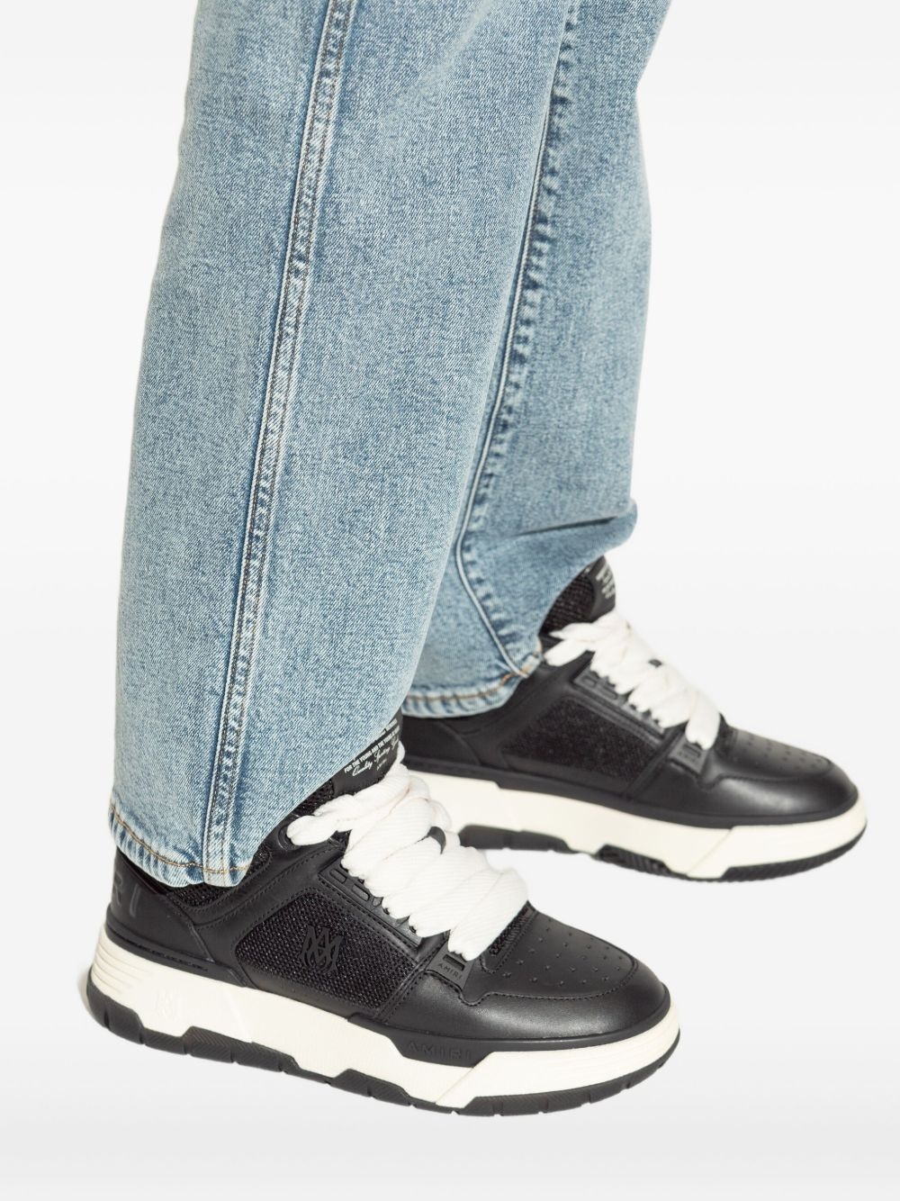 MA-1 mesh-panelled lace-up sneakers - 5