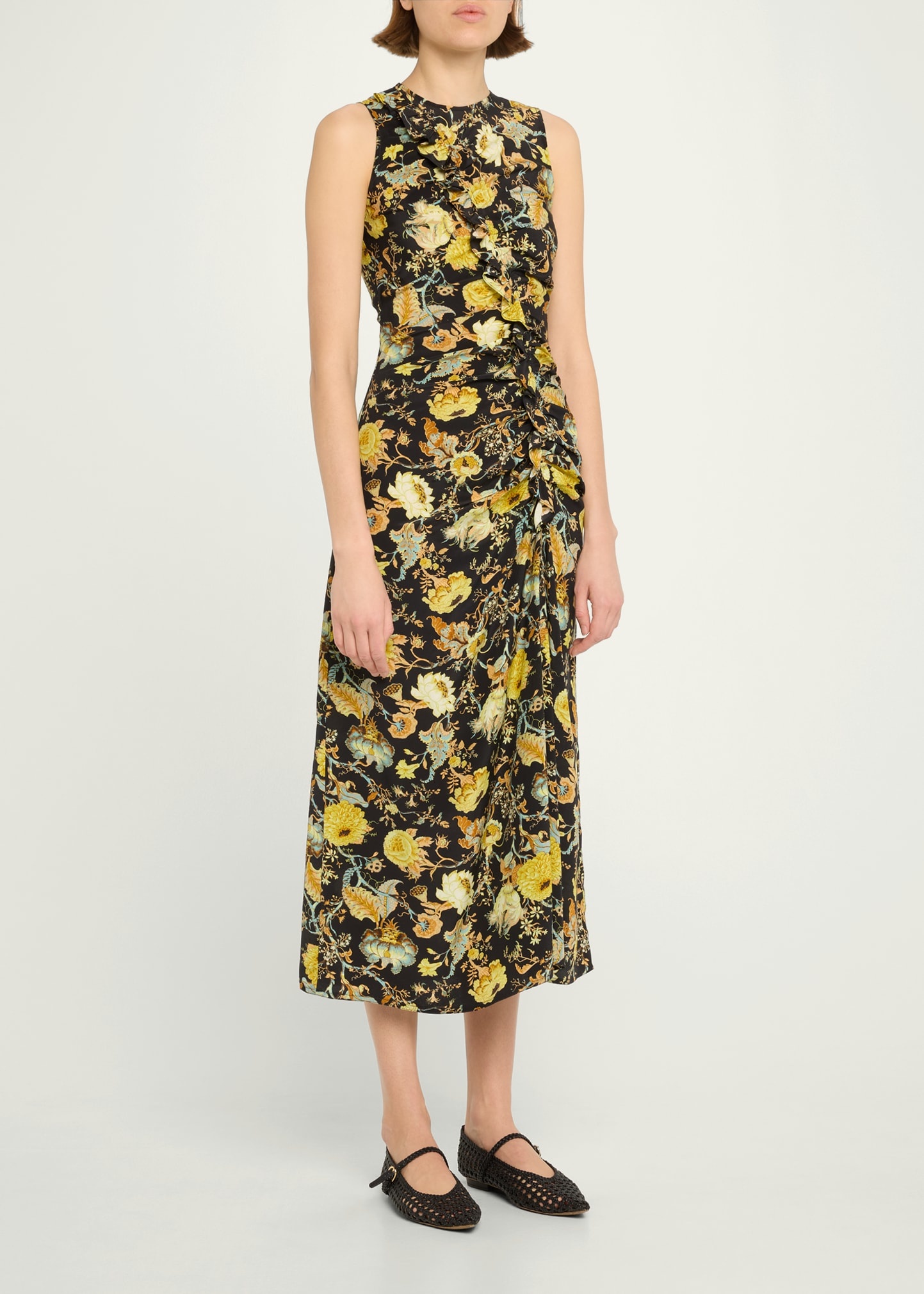 Lorna Floral Midi Dress - 4