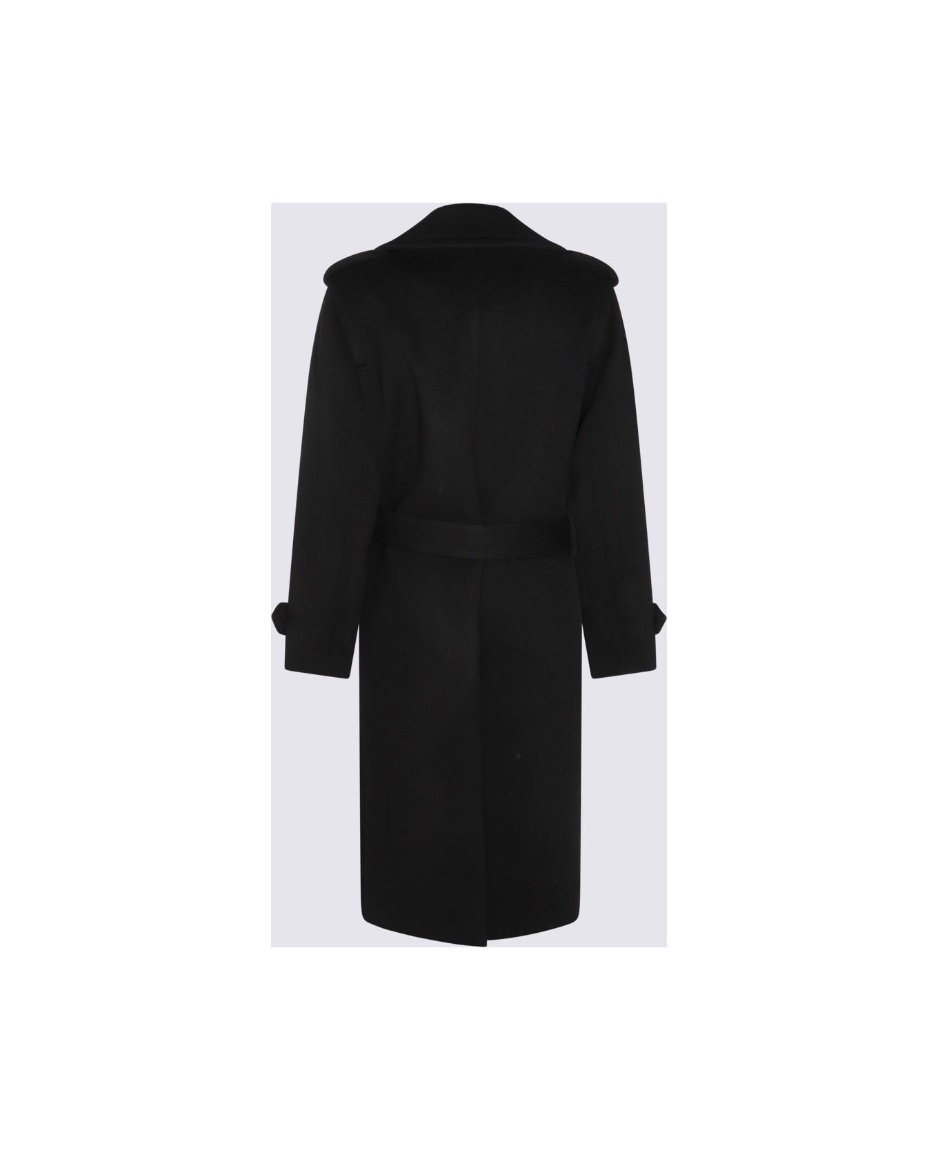 Black Wool Coat - 2