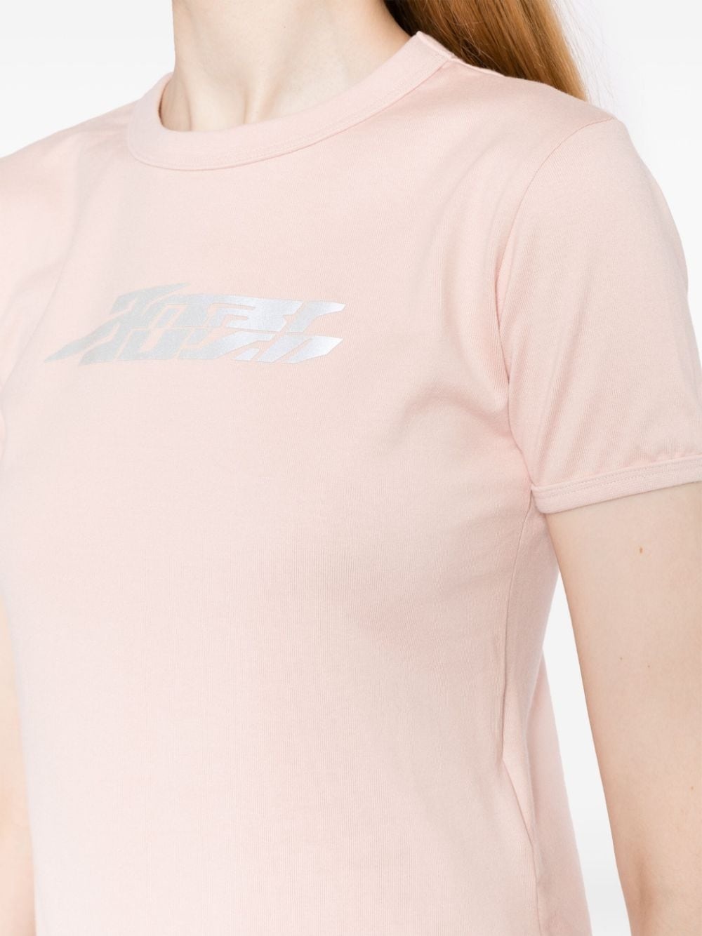 logo-flocked T-shirt - 5