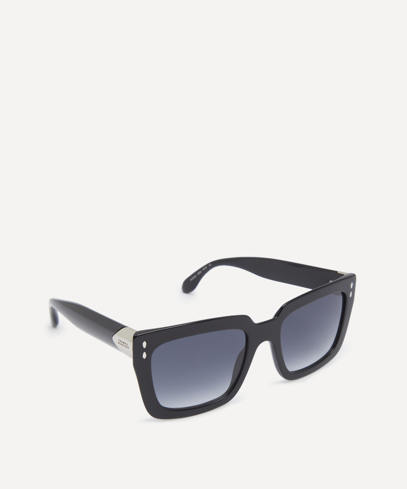 Isabel Marant Black Acetate Square Sunglasses outlook