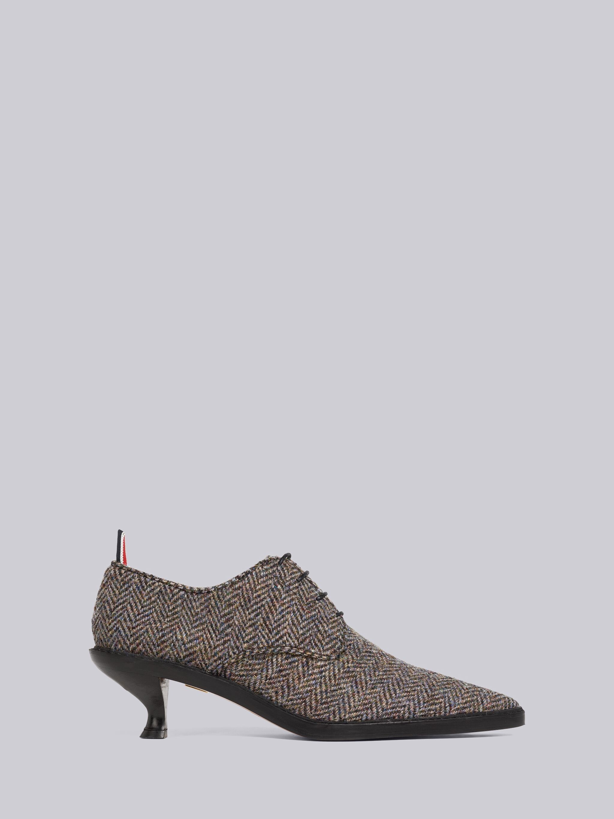 Herringbone Curved Heel Uniform Shoe - 1