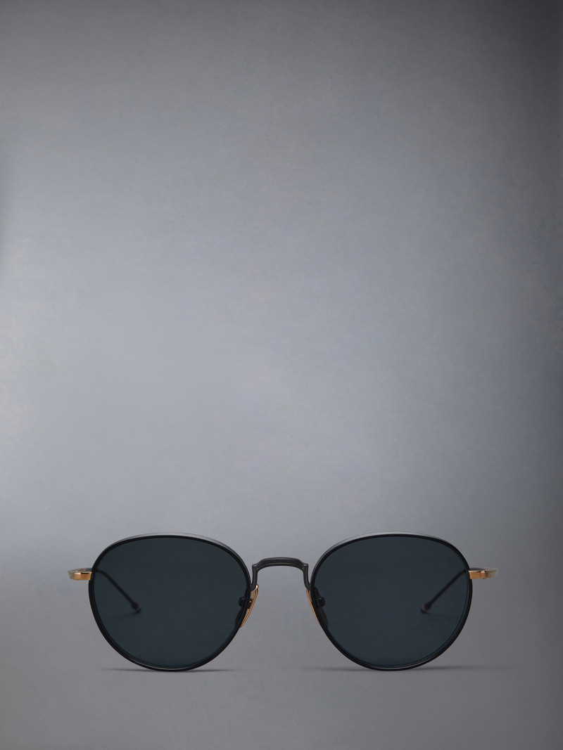 Titanium Round Sunglasses 1