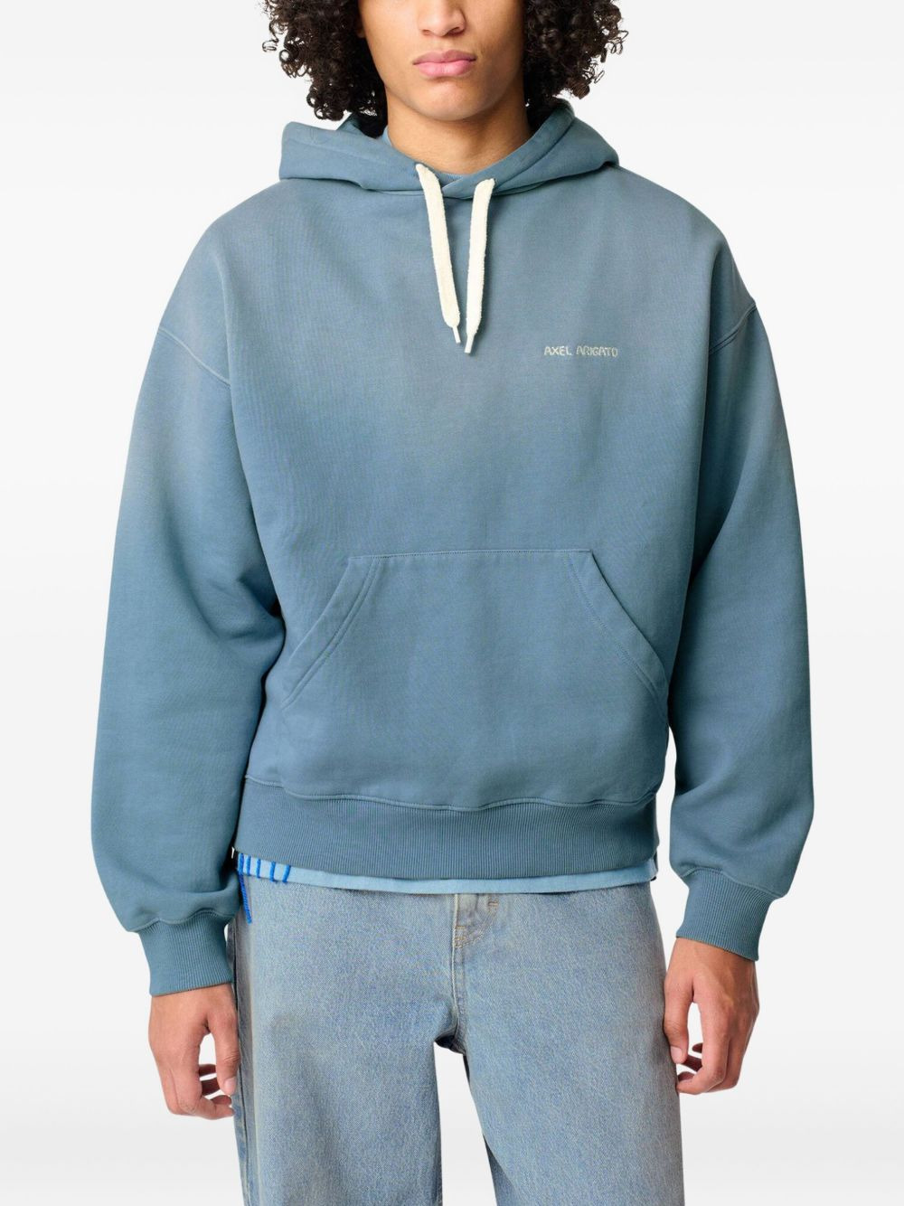 logo-embroidered hoodie - 3