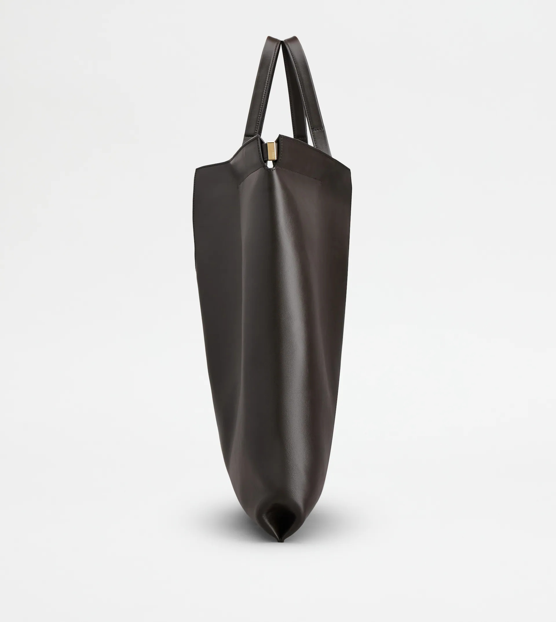 TOD'S DI BAG FOLIO IN LEATHER LARGE - BROWN - 4