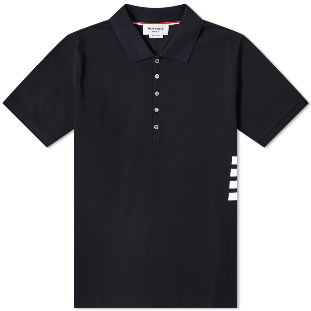 Thom Browne Side Four Bar Pique Polo - 1