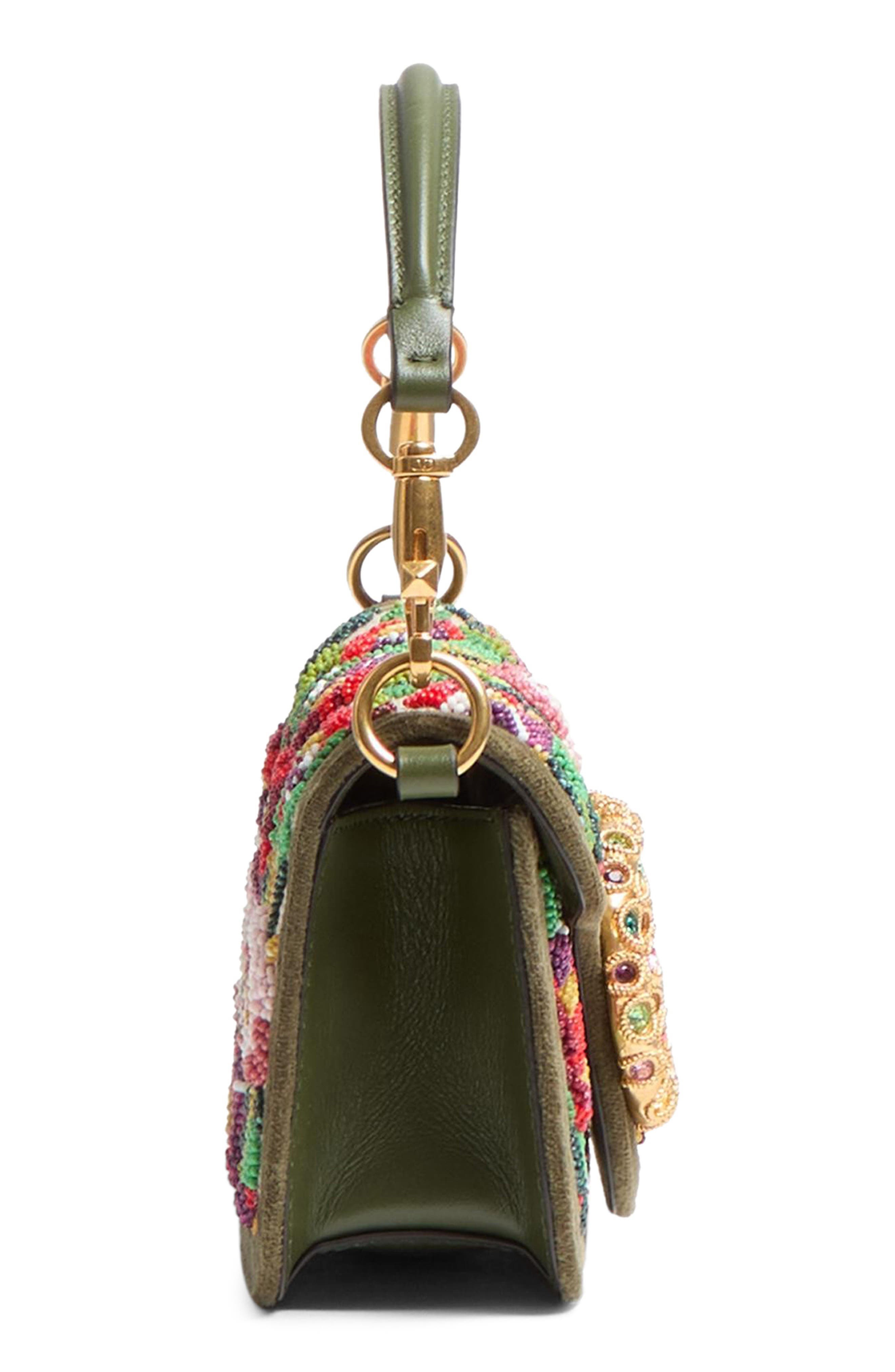 Valentino Garavani Small Locò VLOGO Crystal Embellished Shoulder Bag in Multi at Nordstrom - 5