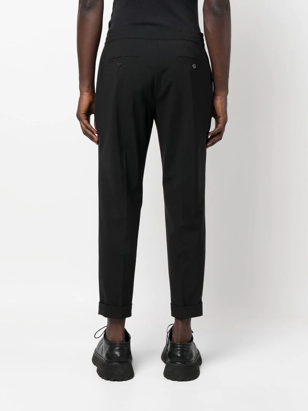 tapered cropped trousers - 4