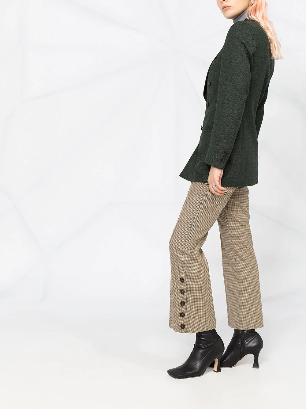 single-breasted peak-lapel blazer - 6