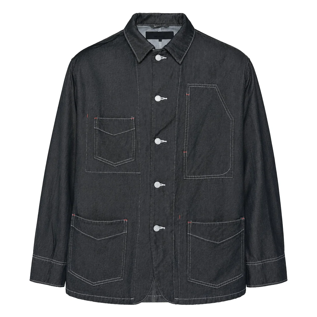 Garment Dyed Denim Blouson - 1
