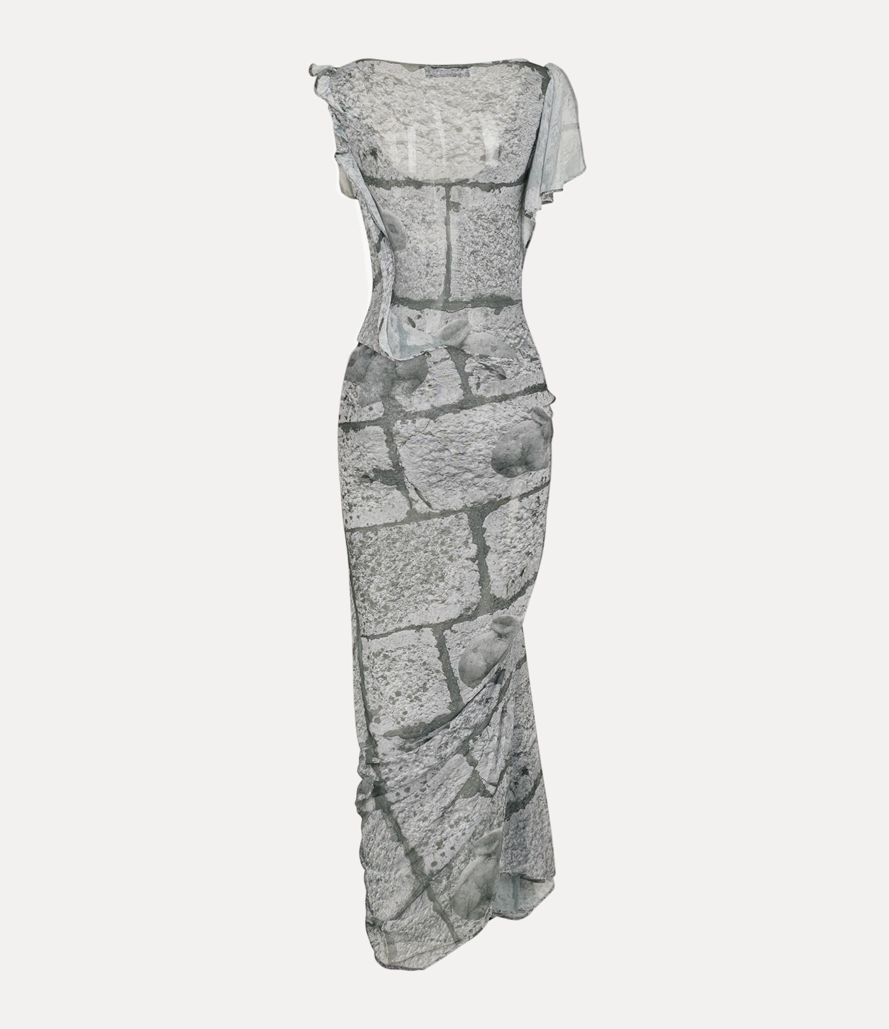 SS LONG GRAFFITI DRESS - 2
