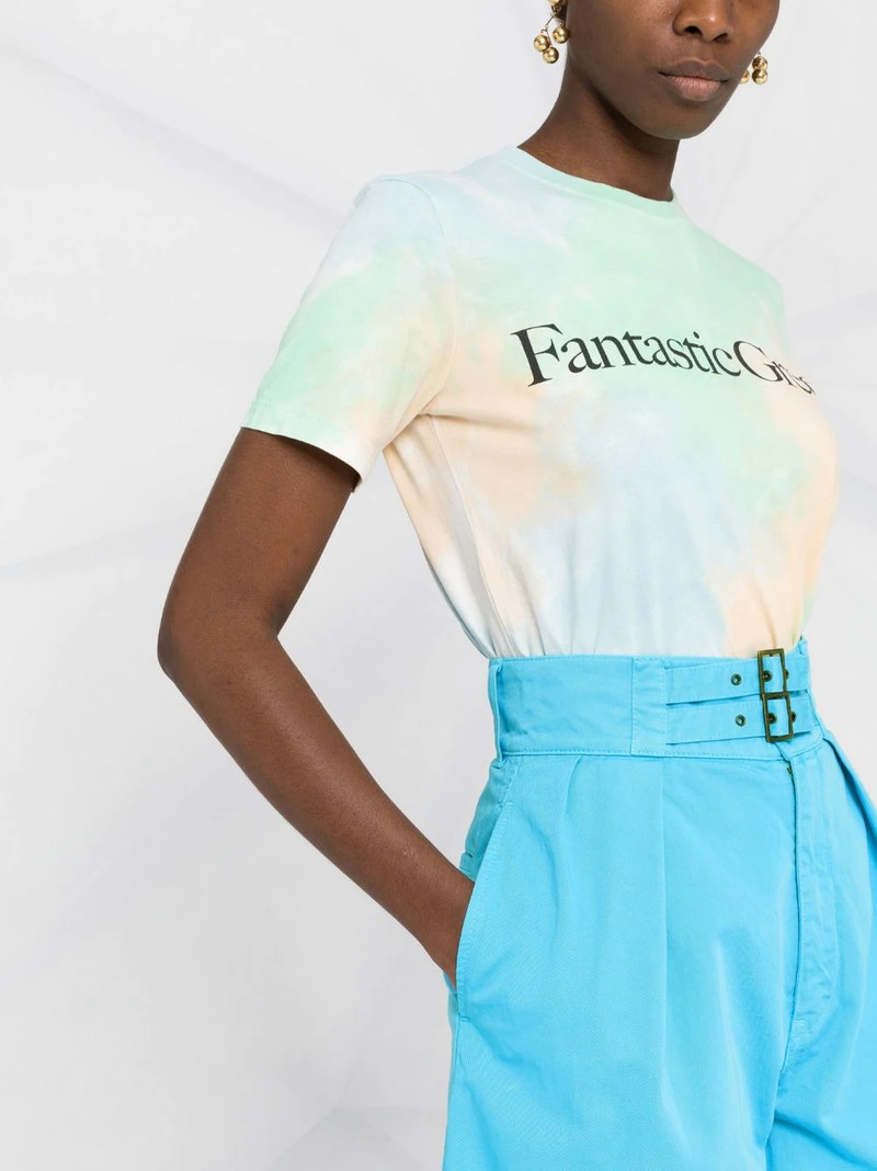 slogan-print cotton T-shirt 5