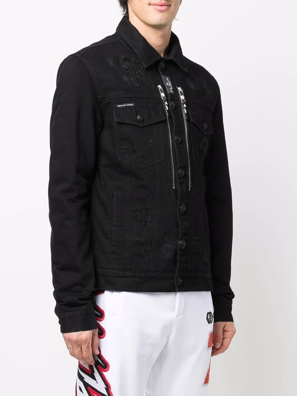 Gothic Plein denim jacket - 3